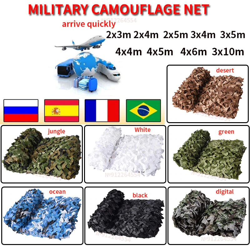 Cheap Goat Tents Military uniform camouflage net hunting camouflage net tent camping courtyard gazebo net shade net blue jungle digital white